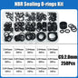 O Ring NBR Seal Washer Plumbing Gasket Thickness 1/1.5/2.0/2.4/3.1/4.0 Nitrile Butadiene Rubber Spacer Oil Resistance Oring Kit