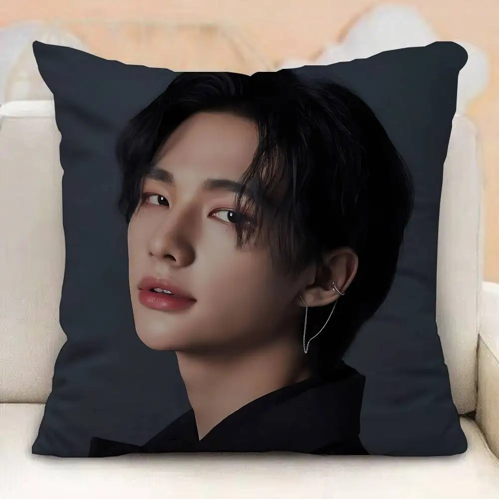 Korean Idol H-Hwang-H-Hyunjin-s Pillow Case Pillowcases Home Decor Living Room Decor Cushion Covers