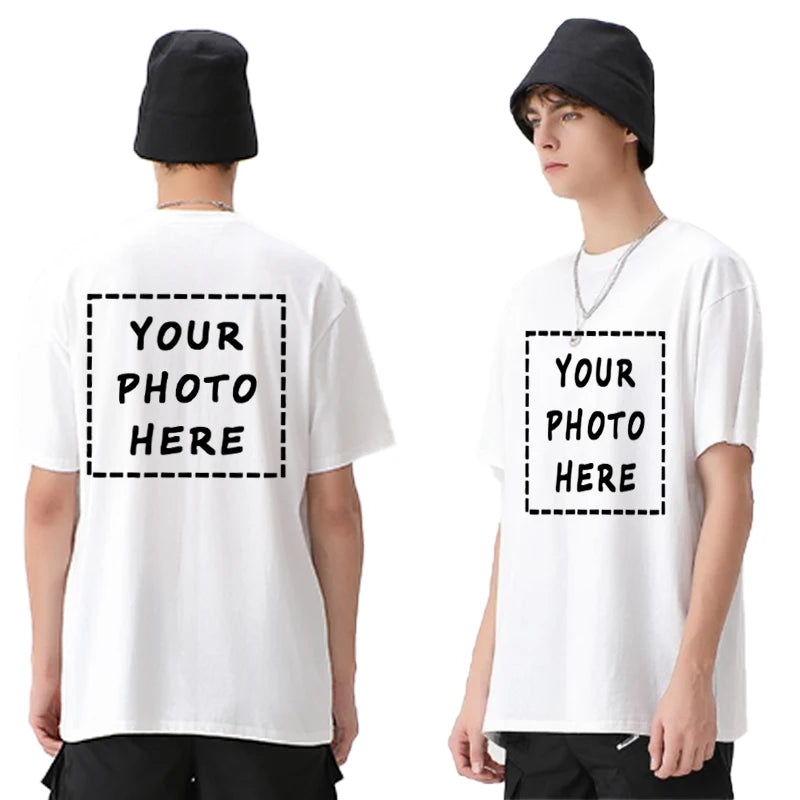 Custom-made men's T-shirts are suitable for team gatherings, gyms, and sports cotton round-neck short-sleeved shirts