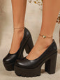 2025 New Ultra High Heels Fashion Simple Thick Bottom Women's Casual High Heels
