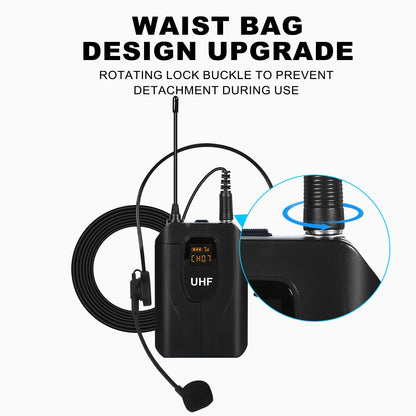Wireless Head Mounted Guitar Microphone for Singing And Transmission Electric Guitar Recording Mic Portable Audio Equipment