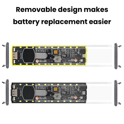 65W PD Fast Charge 8-Cell Solderless 18650 Power Bank Case 3.3-24V Adjustable DC DIY Battery Box LED Display Outdoor Light