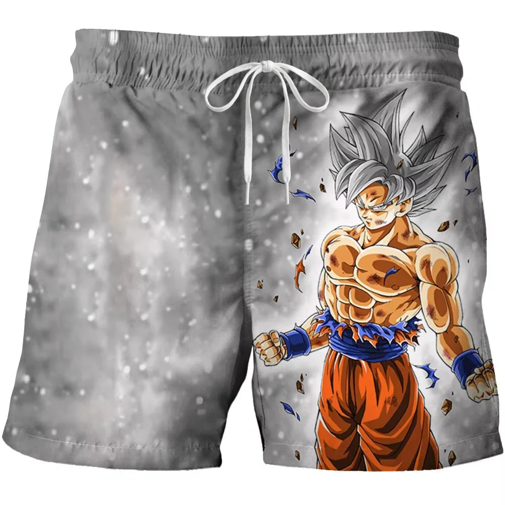 2026 Trendy Dragon Ball Print Children's Shorts Kids Shorts for Boys' Beach Shorts Summer Quick-drying Cartoon Swim Trunks