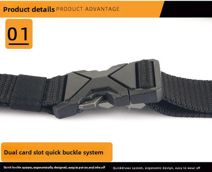 Men's Tactical Belt Nylon Braided Outdoor Training Military Belt Canva Casual Mountainee Trouser Pants Jeans Buckle Waist Belt
