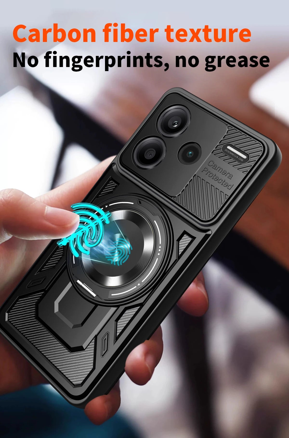 For Redmi Note 13 Pro Plus Case Armor Shockproof Phone Cover for Xiaomi Redmy Note13 Pro + Plus 5G Car Magnetic Holder Funda