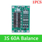 BMS 3S/4S 5A 10A 20A 25A 40A 60A Płytka zabezpieczająca ładowarkę do akumulatorów litowo-jonowych 18650 do wiertarki 12 V z funkcją wzmocnienia/balansu