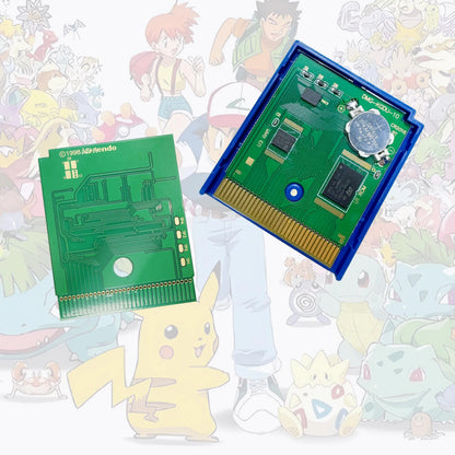 GBC/GBA EUR Version Pokemon Crystal/Yellow/Emerald/Fire Red/Leaf Green Game Cartridge Video Game Card High Quality with Battery
