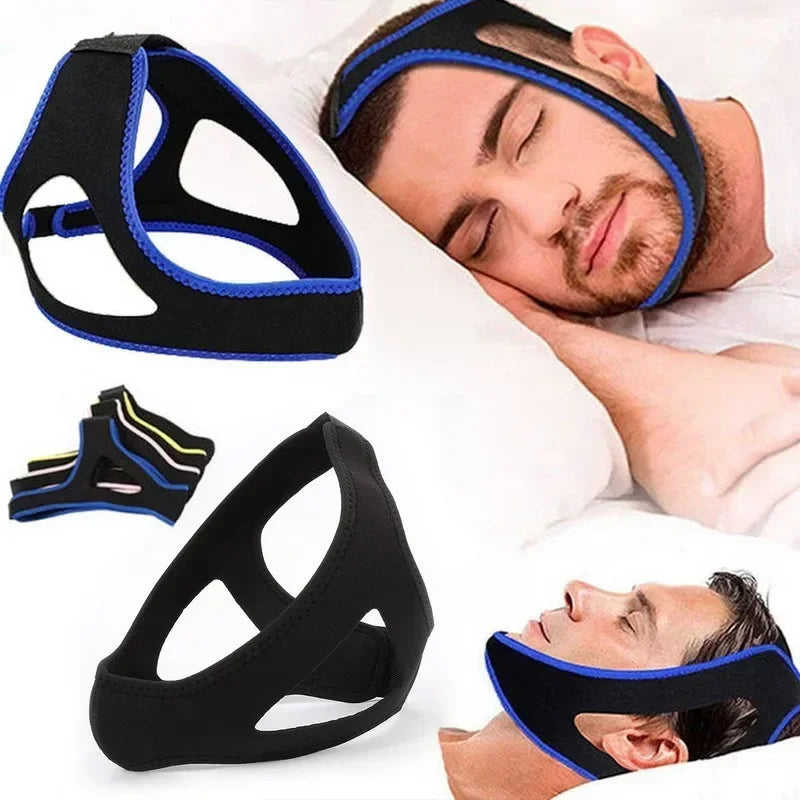 1-4pcs Triangular Chin Strap Anti Snoring Belt Mouth Guard Gifts for Women Men Better Breath Health Snore Stop Bandage Sleep Aid