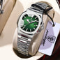 POEDAGAR Fashion Square Watches For Woman Waterproof Luminous Date Ladies Watch Stainless Steel Luxury Quartz Women's Wristwatch