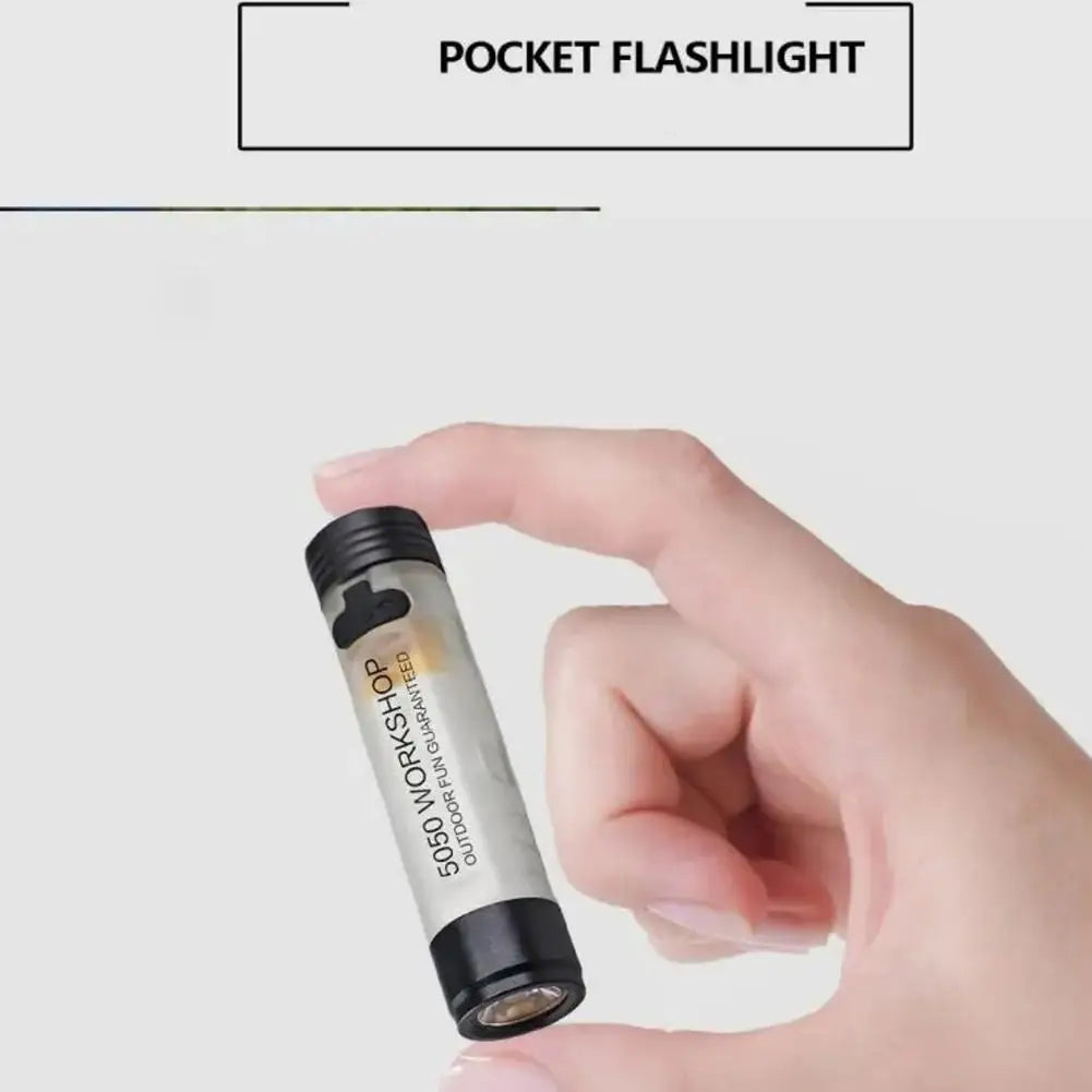 Pocket Mini Flashlight Outdoor Key Clip Cap Ambient LED Long Endurance Disaster Relief Emergency 5050 Small Light 2026 New