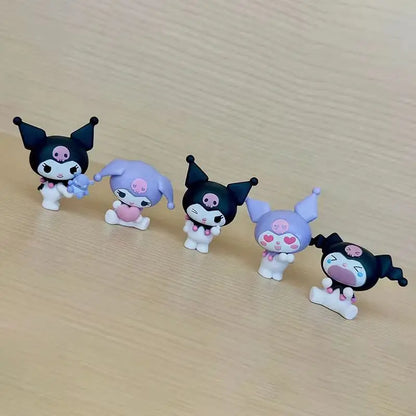 New In Stock Anime Figure Kuromi Cute Adorable Themes Blind Box Kawaii Mini Action Figure Desktop Decoration Girl Festival Gift
