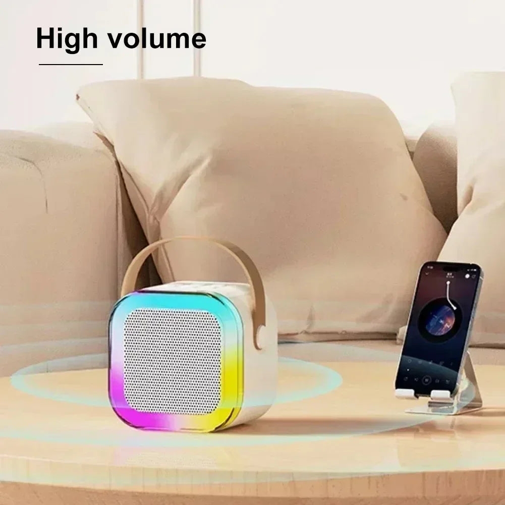 NEW Hot K12 Bluetooth Speaker Portable Home Cute Karaoke Mini Wireless Audio with Microphone K Song Family Singing Machine