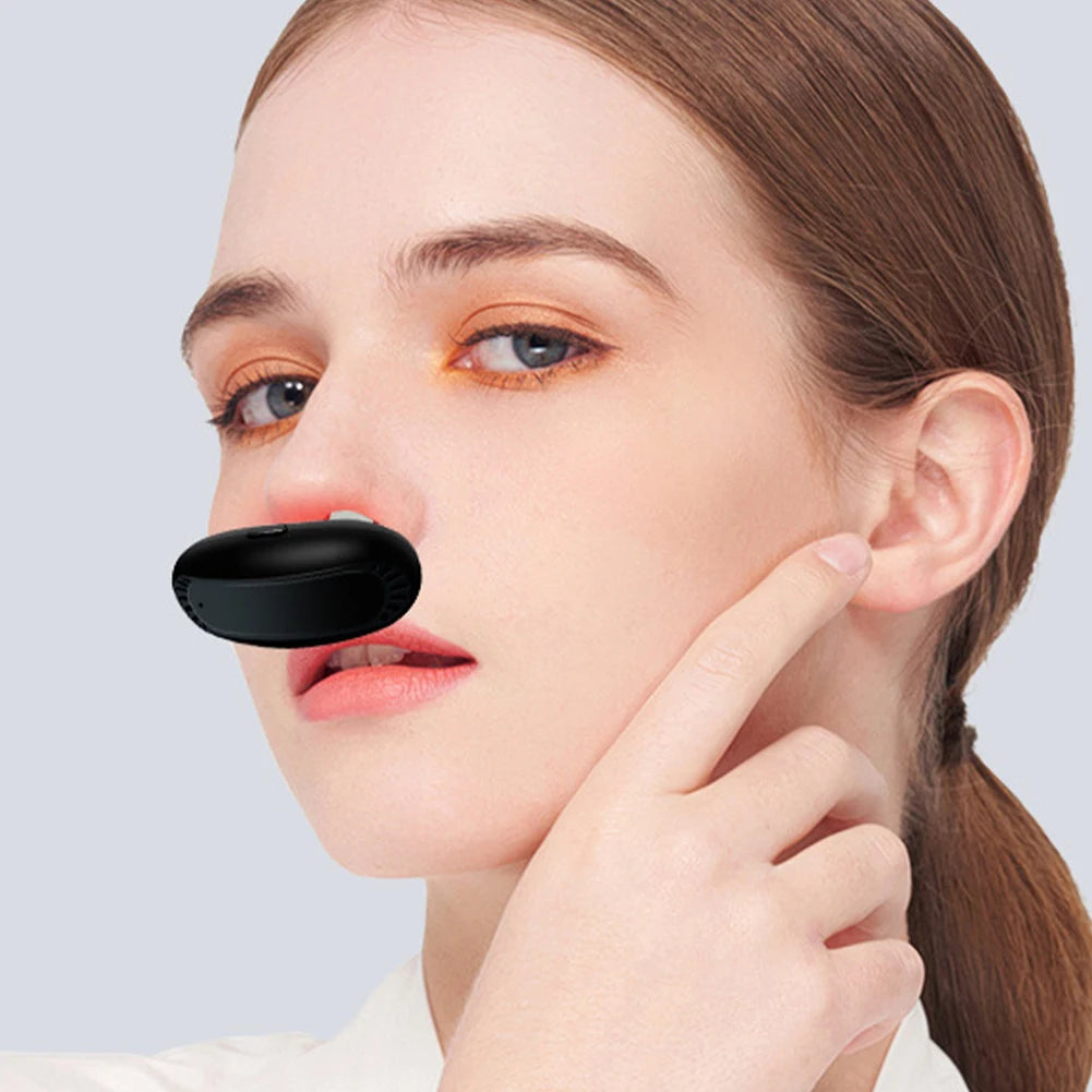 1/2PCS Cordless Low Frequency Pulse Nose Massage Portable Red Light Nose Therapy Infrared Device for Improving Nasal Ventilation
