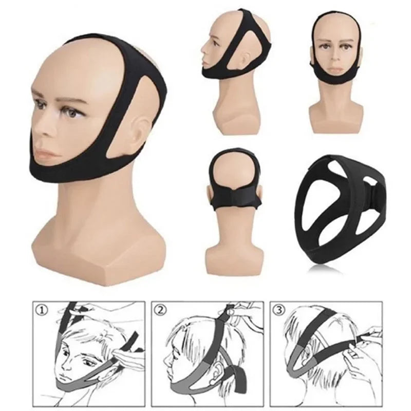1/2/3/4pcs Anti Snoring Belt Triangular Chin Strap Mouth Guard Gifts For Women Men Better Breath Health Snore Stopper Bandage