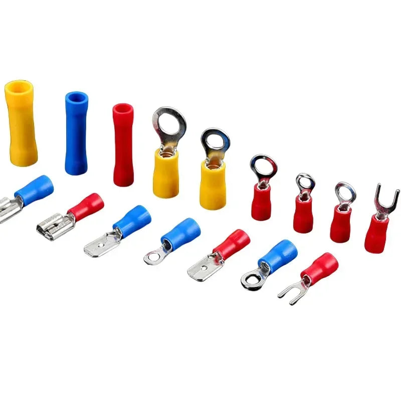 Assorted Electrical Crimp Terminal Kit 280/1500pcs - Cold Pressed Male Female Quick Connect Lugs for DIY & Repairs