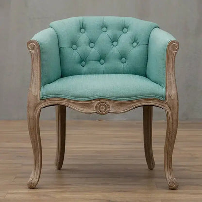 Leisure Sofa Chair, Solid Wood Antique Dining Chair, European Hotel Dining Chair, Living Room Leisure Sofa,Support Customization