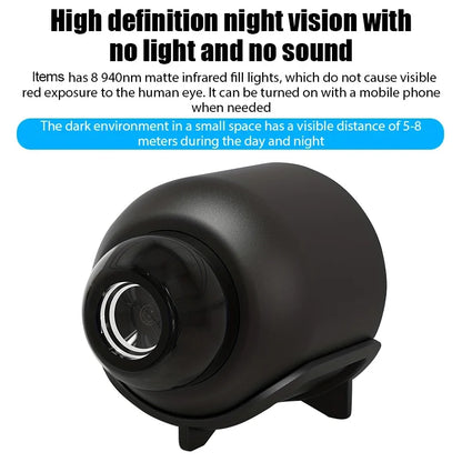 1080P HD Mini WiFi Camera Indoor Safety Security Surveillance Baby Monitor Night Vision Camcorder IP Cam Audio Video Recorder