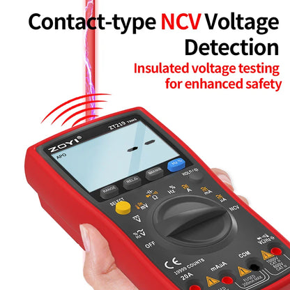 ZT219Digital Multimeter 19999 Counts True Rms Multimeters AC/DC Current Meter Voltimetro Profesional Voltage Tester f