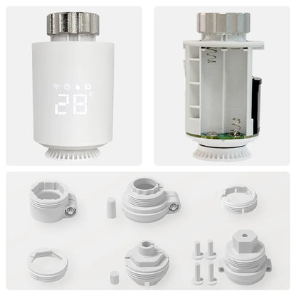 Tuya Zigbee Thermostatic Valve Radiator Zigbee Thermostat Smart Thermostatic Radiator Valve Head Temperature Controller Alexa