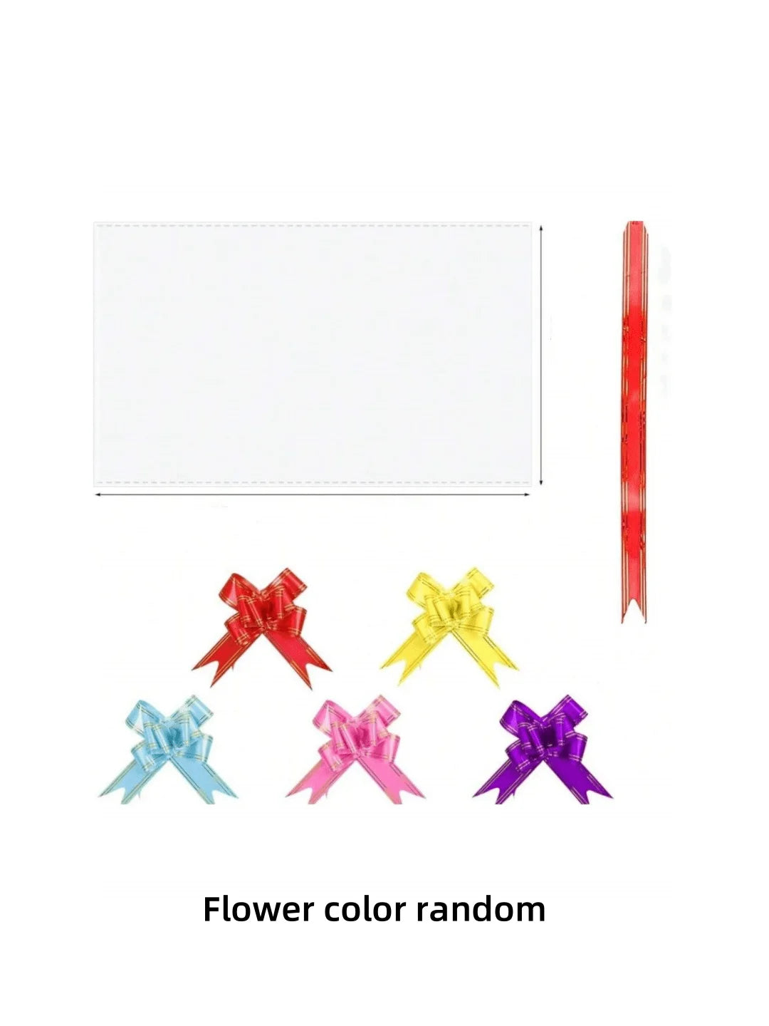 25/50 pct large clear cellophane bag with bow, perfect for gift baskets and gift wrapping Christmas New Year holiday decorations