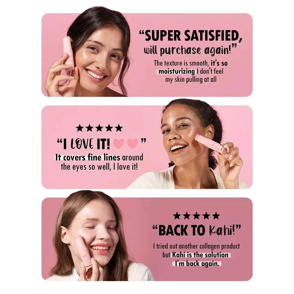 Pink Moisturizer Stick 9g Hydrating Serum Balm Anti Aging Wrinkle Care Repair Dry Skin Portable Face Beauty Skincare