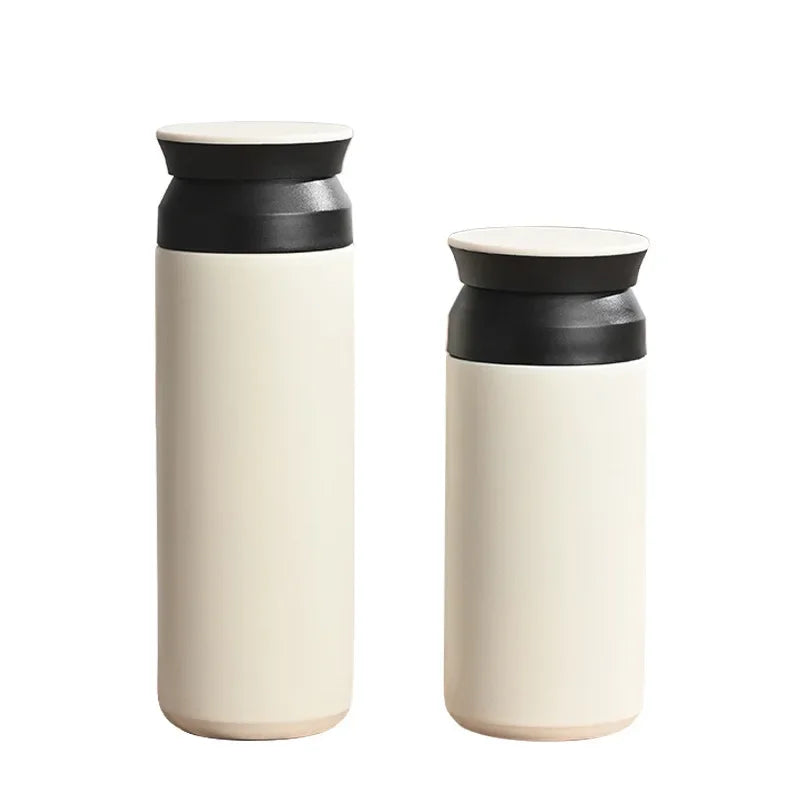 Portable Japanese Style 304 Stainless Steel Insulated Coffee Cup Spray Painted Element Cup Student Gift Car Use Thermos Mug