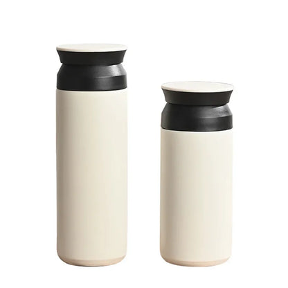 Portable Japanese Style 304 Stainless Steel Insulated Coffee Cup Spray Painted Element Cup Student Gift Car Use Thermos Mug