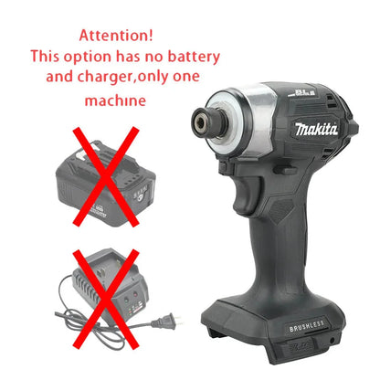 Makita DTD173 Cordless Brushless Impact Driver 1800RPM 180Nm Electric Drill for Wood Bolt T-Mode Compatible with Makita Battery