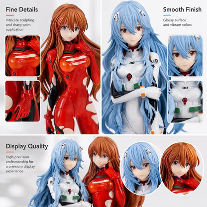 Hot Genesis Evangelion Anime Figure EVA Ayanami Rei Asuka Two-Dimensional Model Chassis Desktop Ornament Gift Doll Toys