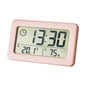 Mini Digital Clock Temperature Humidity Portable Watch Clock Thermometer Hygrometer 12/24 Hours Battery Powered Clock Home Table