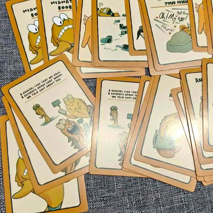 Go Fish Card Game Yourself Fun Gag Gift Hilarious Board Games with A Twist Night Family Interaction Party Game for 2+ Players