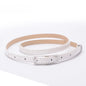 Children Candy Color Belts 1.2cm Super-thin PU Waistbands Simple Solid Color Casual Belts Girl Apparel Accessories