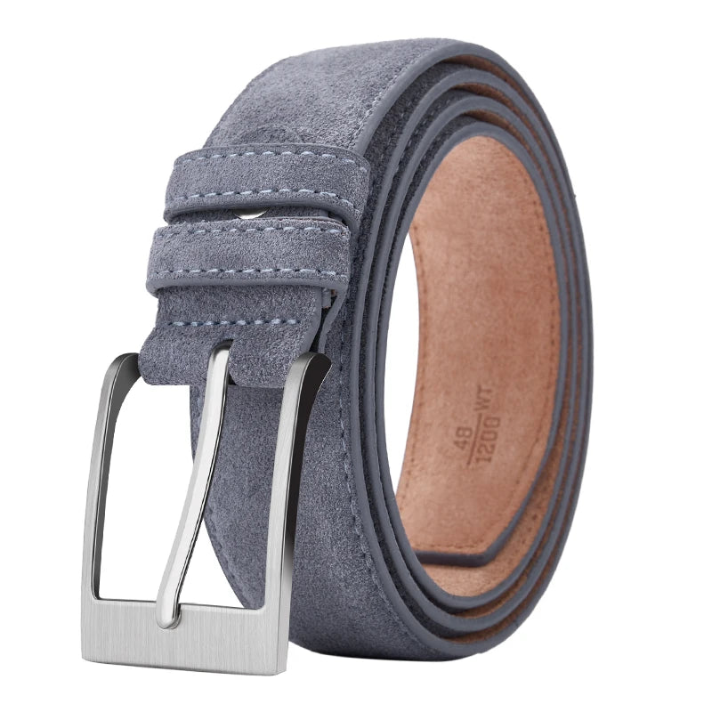 New Style Fashion Brand Welour Genuine Leather Belt For Jeans Leather Belt Men Mens Belts Luxury Suede Belt Straps