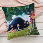 Cute Cartoon Ferdinand Pillow Case Pillowcase Anti-dustmite Pillow Invisible zipper silky short plush Sofa cushion cover