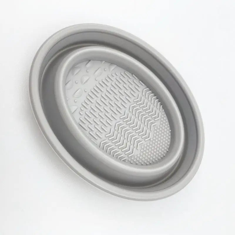 Soft Silicone Makeup Brush Cleaner Folding Powder Puff Cleaning Bowl Eyeshadow Brushes Wash Clean Mat Beauty Tools Scrubber Box