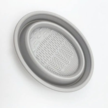 Soft Silicone Makeup Brush Cleaner Folding Powder Puff Cleaning Bowl Eyeshadow Brushes Wash Clean Mat Beauty Tools Scrubber Box