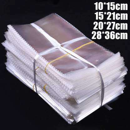 Self Adhesive Sealing Plastic Bag Clear Cellophane Bags for Packaging Jewelry Candy Cookies Product Gifts Resealable Storage Bag