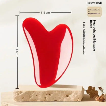 Q Natural Ox Horn Gua Sha Massage Tool Set Skin Lifting Effect Smooth Edges For Daily Skincare Whole Body Massage