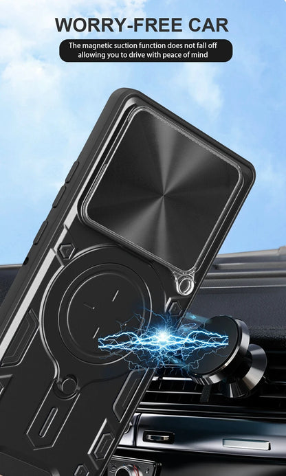 For Motorola Moto Edge 60 Pro 5G Case Shockproof Armor Cover For Moto Edge60 Pro Magnetic Holder Ring Stand Lens Protect Funda