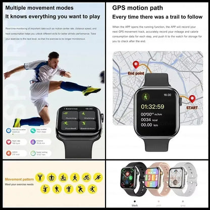 2026 Series 10 Watch 10 GPS Smart Watch Memory Music Video Bluetooth Call Heart Rate Waterproof NFC Smartwatch For Android IOS