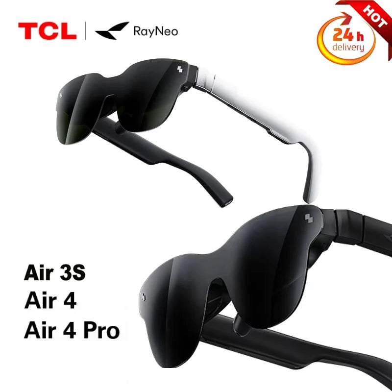 TCL RayNeo Air 4 /Air 4 PRO /Air 3S/2S Inteligentne okulary AR 201-calowy Micro OLED 3D HD Prywatne Kino do telefonu, komputera, konsoli do gier