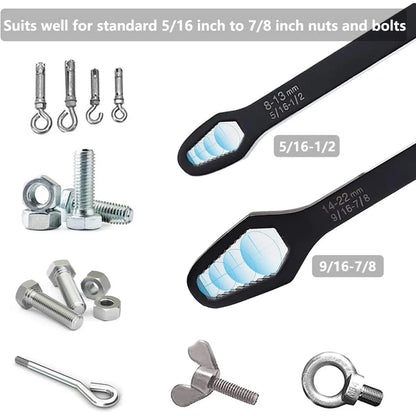 1pcs headed multifunctional universal wrench universal wrench self tightening drooping wrench repair tool for household mainten