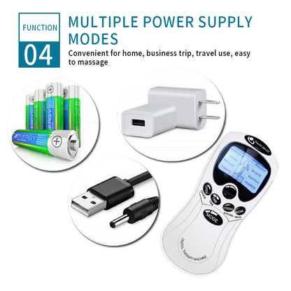 Electric Tens Unit Massager Muscle Digital Massage Electric Body LCD Display Machine Meridian Physiotherapy Digital Massage Tool