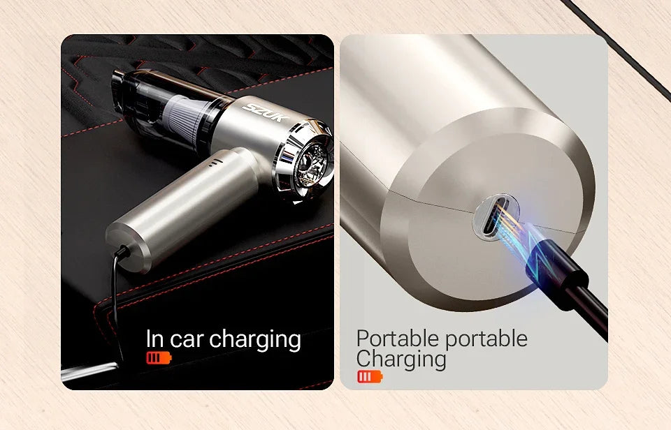 SZUK 985000Pa Car Vacuum Cleaner Portable Handheld Wireless Strong Suction Car Cleaner Cleaning Machine Mini Vacuum Cleaner