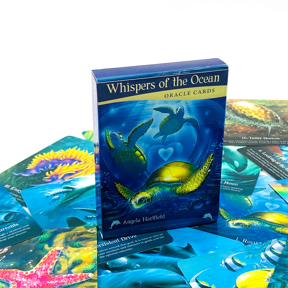 Whispers Of The Ocean Oracle Cards Fate Divination Board Game Party Games,Perfect For Spiritual Guidance & Collectors