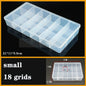 Transparent Plastic Box Screw Compartment Box Jewelry Earring Display Case Container Clear Terminal Organizer Tool Storage boxes