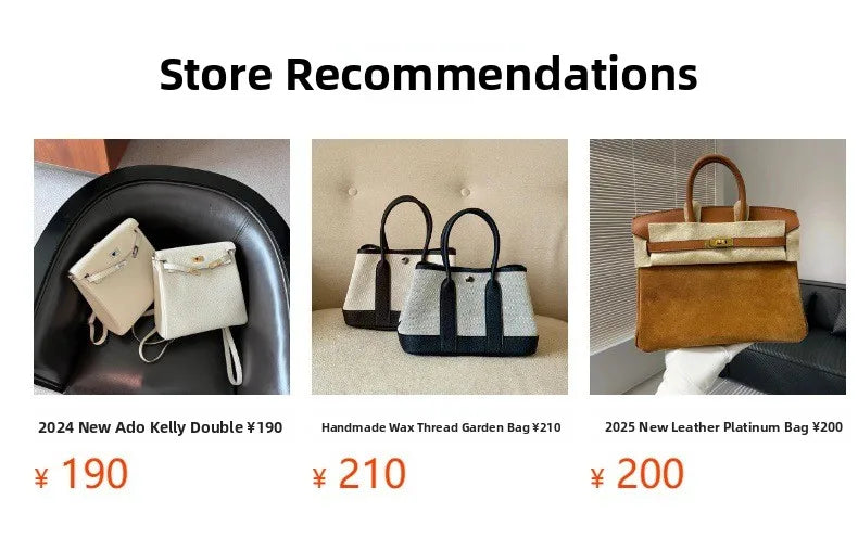 Women's Handbag 2025 New Style Top Layer Cowhide Leather Lundy Mini Doctor Bag Genuine Leather Handbag Single Shoulder Crossb...