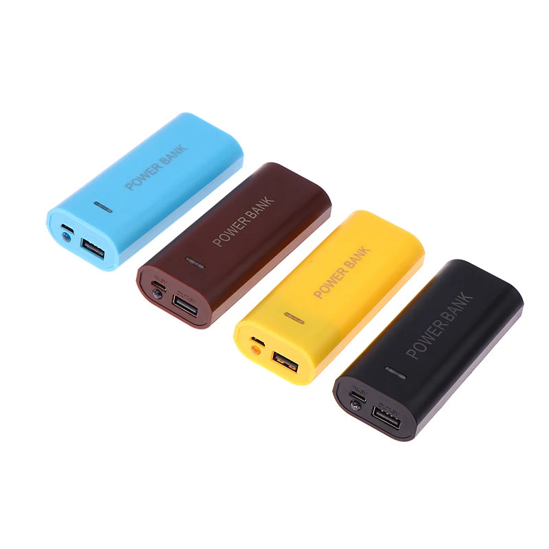 Portable Power Bank Case DIY 2Cell 18650 Battery Box For Smart Phone Charge 5V 1A For 18650 Battery With Indicator Light