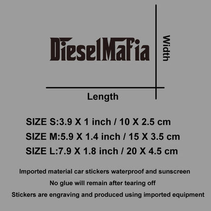 Car Body, Window Full Stickers Featuring Holographic Diesel Mafia Car Body，Attractive Diesel Mafia Holographic Car Stickers