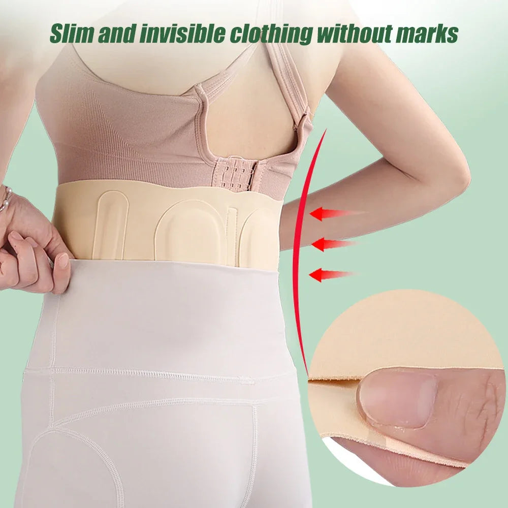 1pc New Thin Back Brace for Lower Back Pain Lumbar Support Belt for Men and Women, Waist Support for Lower Back Pain Relief